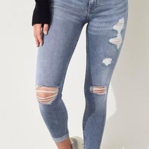 Hollister stone wash hi rise jean legging 🦋💔